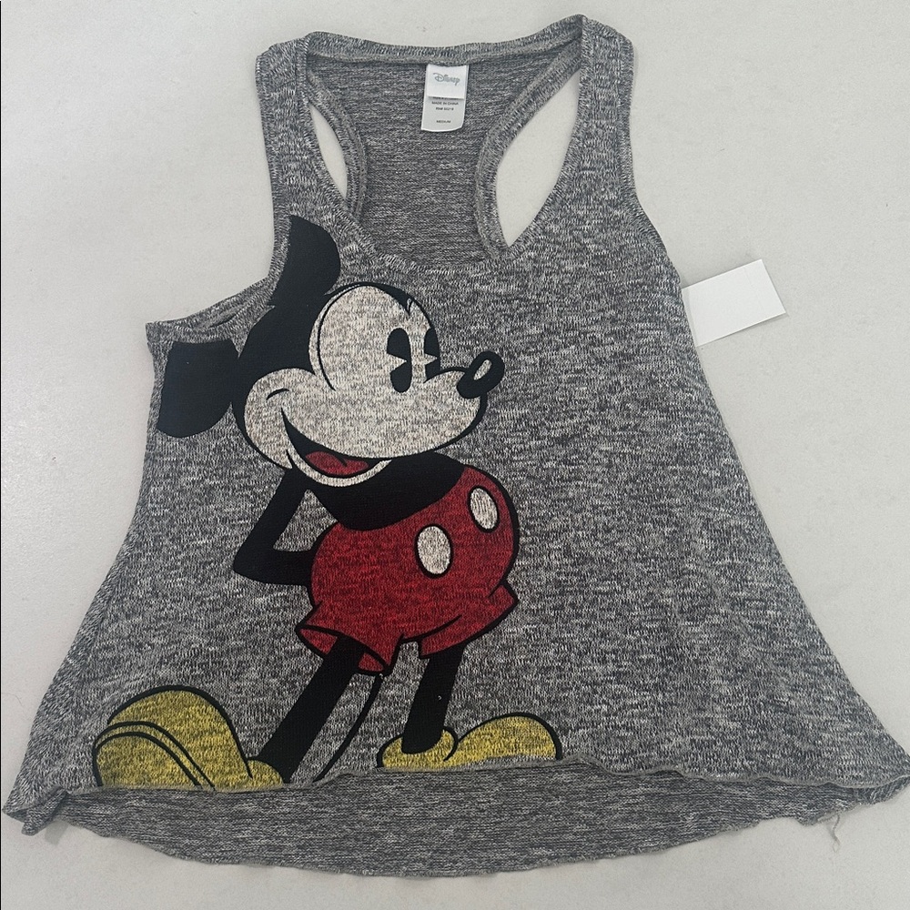 NWT Disney: Mickey Mouse Charcoal Tank Top